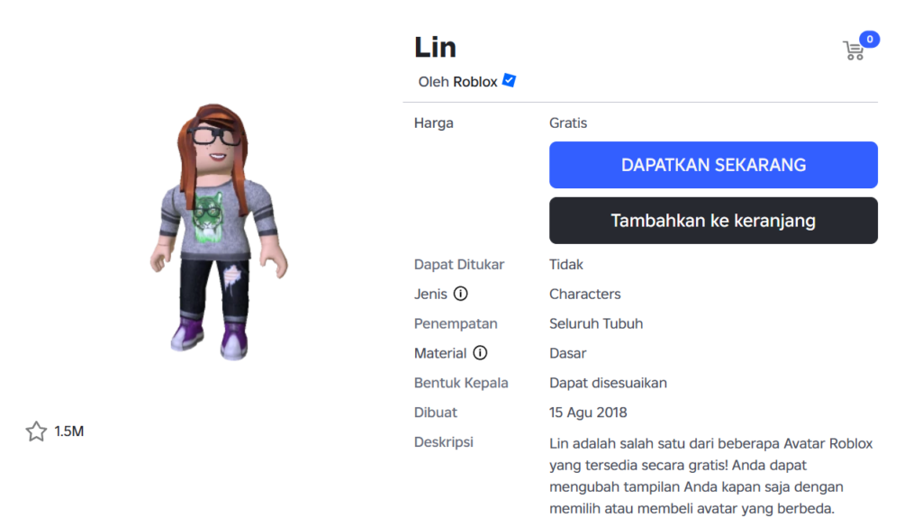 Cara Mendapatkan Lin di Roblox Gratis | Mamang Mantap